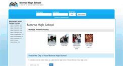 Desktop Screenshot of monroehighschoolalumni.com